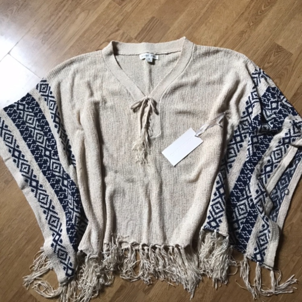 NWT Poncho Top